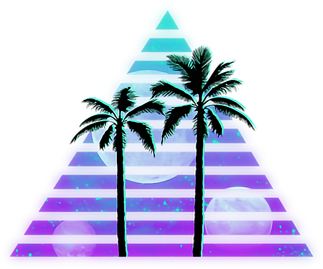 vaporwave tumblr palmtrees - Sticker by ~Sam 7u7r~