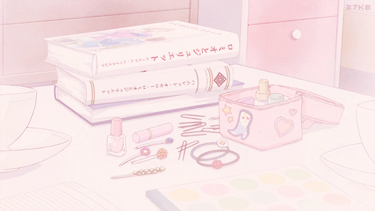 Anime aesthetics~ pastel anime aesthetic pink gif...