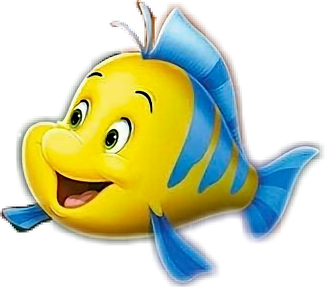 flounder thelittlemermaid sticker by @brittanystoll1