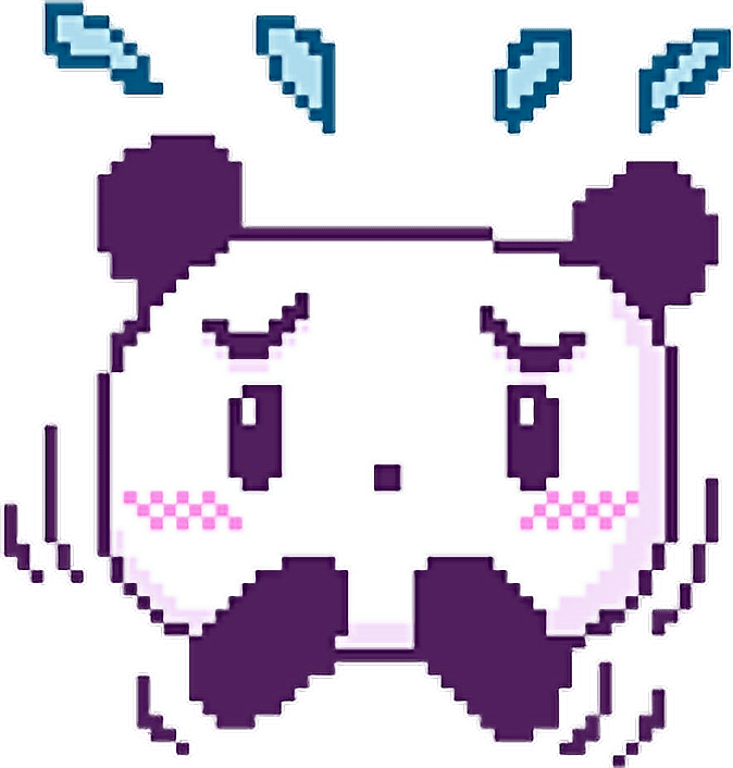 Panda Kawaii Kawaiipanda Cute Pixel Pixels Pixelize Pix