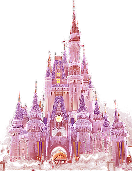 pink disney castle freetoedit sticker by @angienelson1988