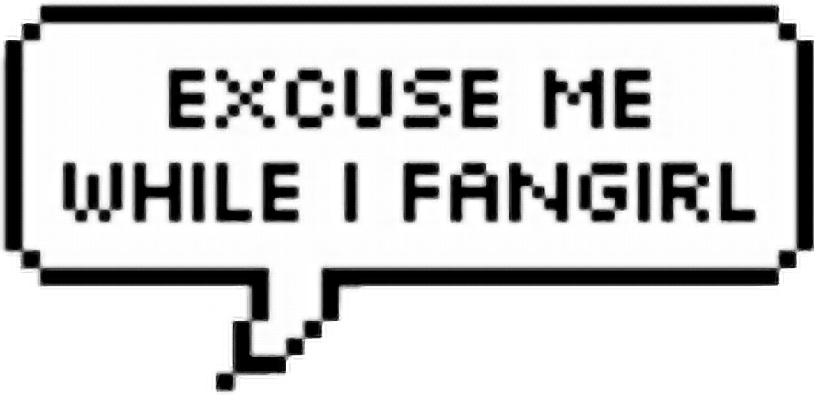Fangirl Speechbubble Freetoedit Sticker By goldenari