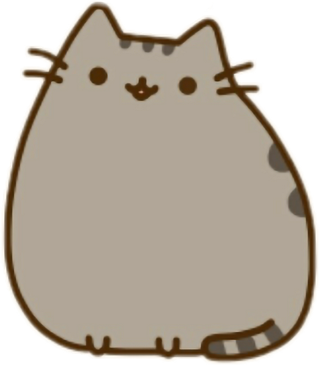 freetoedit basic natural pusheen cat sticker by @ismaryedits