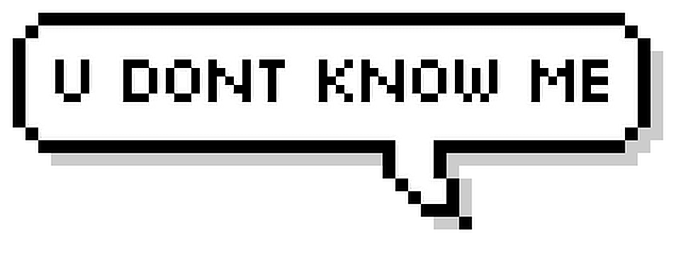 Speechbubble Udontknowme Freetoedit Sticker By peachpatrice