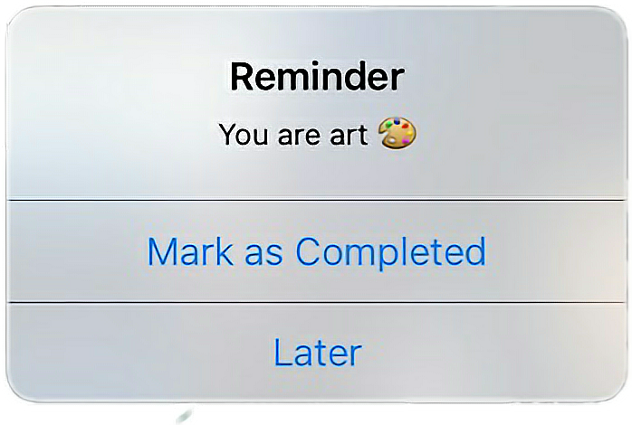 Re reminder