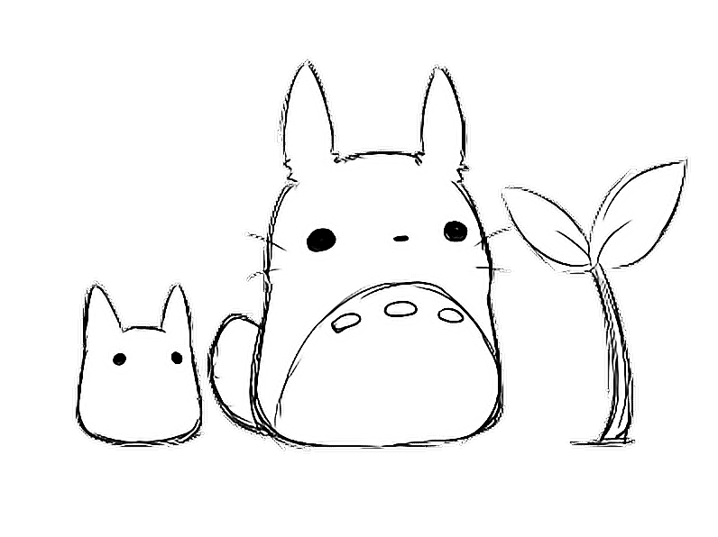 Totoro Myneighbortotoro Cute Sticker By liliajohn