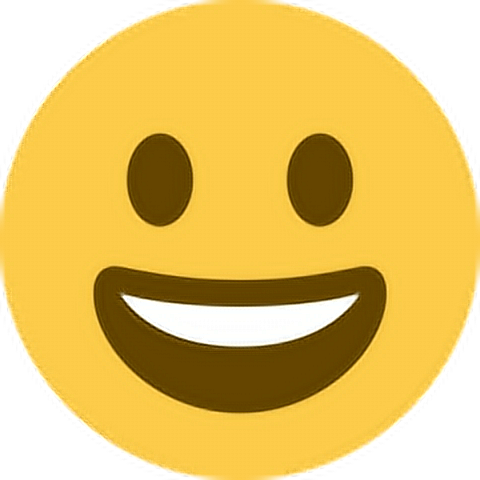 happy smile emoji emoticon face sticker by @chloekkk