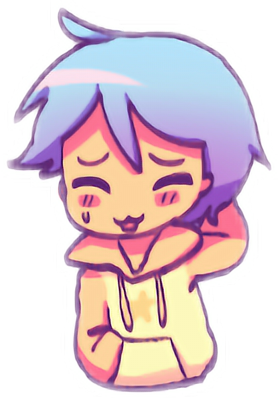 cute kawaii boy anime shy freetoedit sticker by @b_a__light