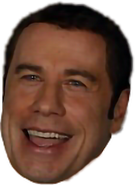 travolta funny meme gevjanjan sticker by @tomjanjan55