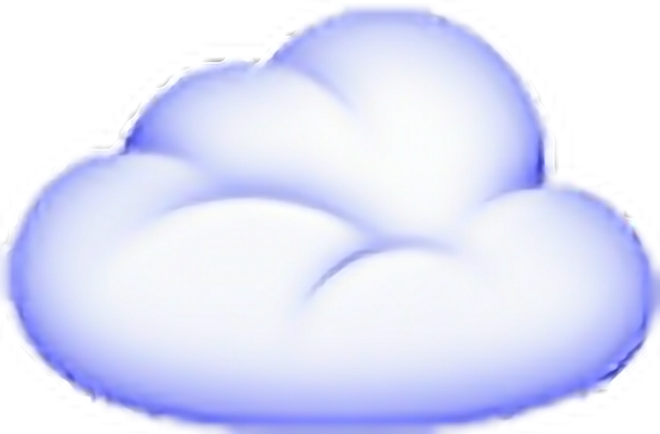 cloud emoji whatsapp tumblr aesthetic sticker by @-babegirl