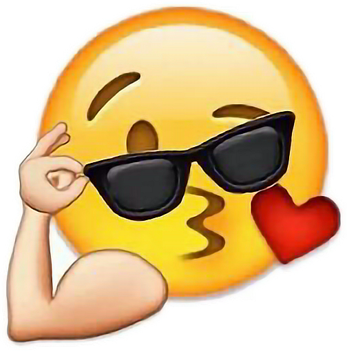 Love Sexy Emoji Kiss Sunglasses Sticker By Millebow 