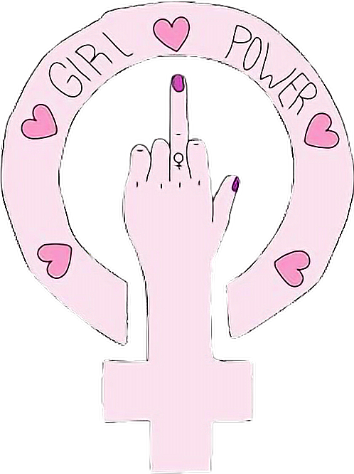 tumblr girl power poder rosa freetoedit sticker by @darysm