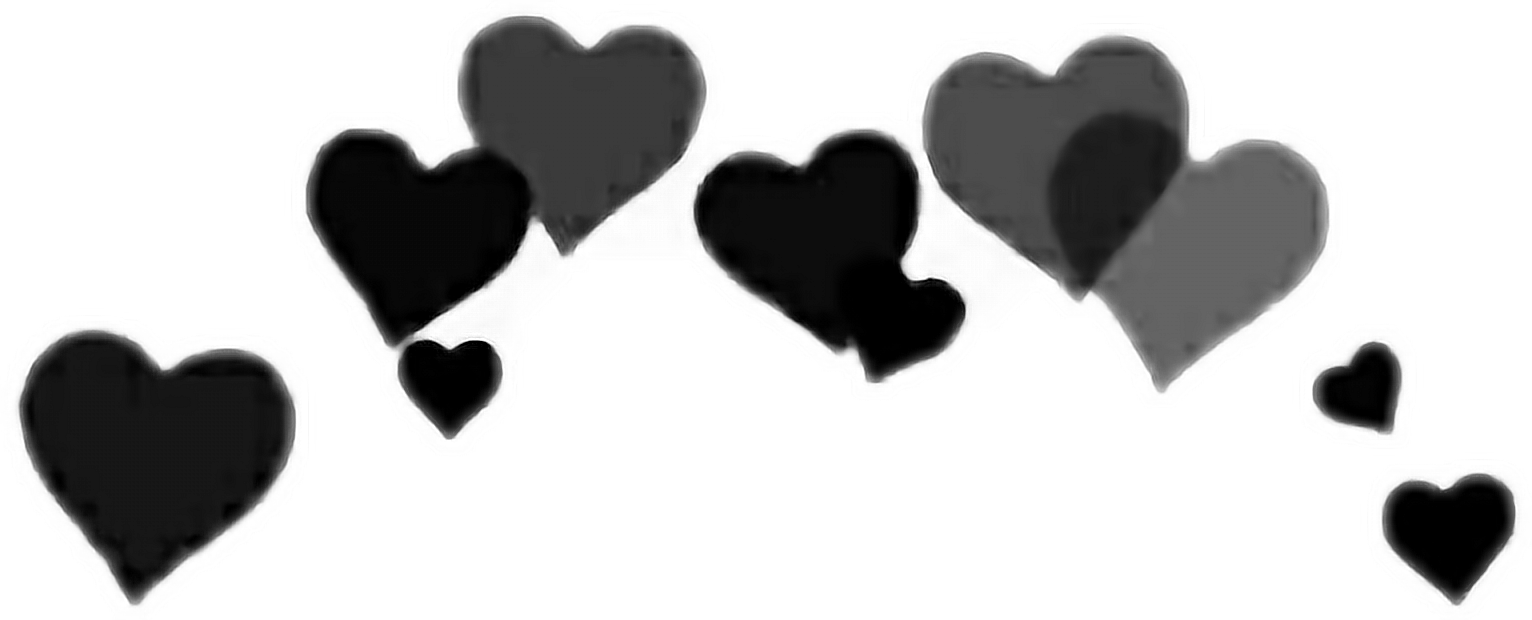 hearts love tym black freetoedit #hearts sticker by @kjmwi