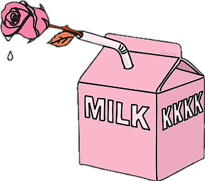 milk rose freetoedit milk rose sticker by emcca