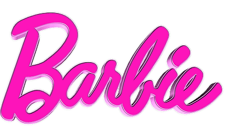 barbie logo pink ftestickers sticker by @stickymcsticker1