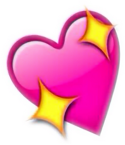 corazon heart emoticon emoji caritas rosado estrellafre...