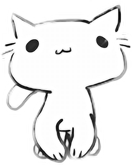 cute sweet kitty cat littlecat sticker by @breetou