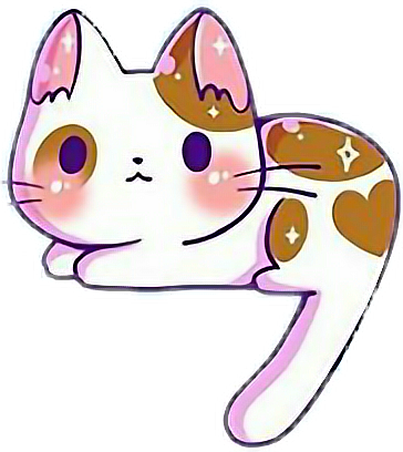 freetoedit kawaii cute cat kitten sticker by @moonchild_live