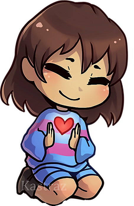 undertale frisk friskundertale sticker by @zumo-rica-410