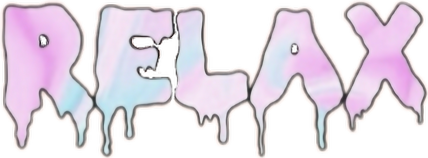 Relax Tumblr Text Freetoedit Sticker By Lele Unicorn 1