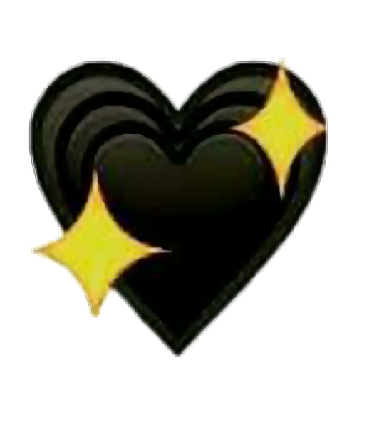 heart black blackheart emoji sticker by @rivermix