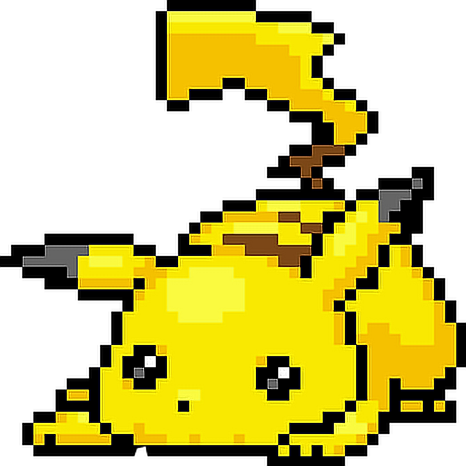 Pikachu Pixel Png Upscale 253015467028212