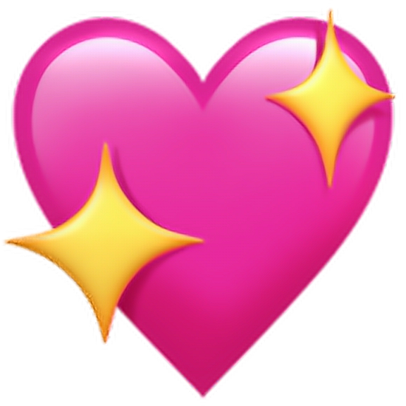 Sparklingheartemoji Sparkling Heart Sticker By Denielred