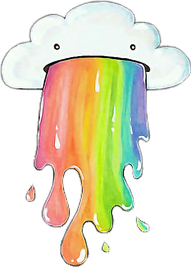 Download vintage rainbow overlays tumblr sticker png...