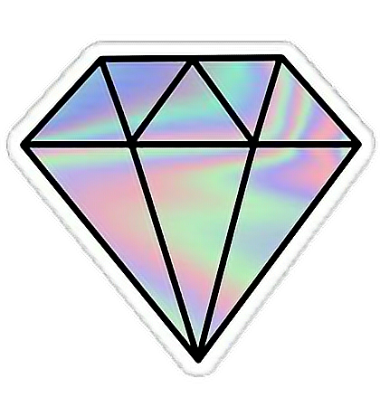tumblr holographic  diamante diamond 