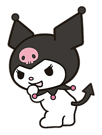 kuromi sanrio creepycute babycore sticker by @dsasterdoll