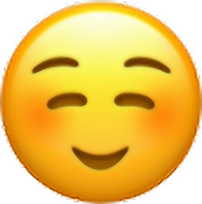 Blushing Happy Face Emoji Printable Printable Emojis Clipart Images