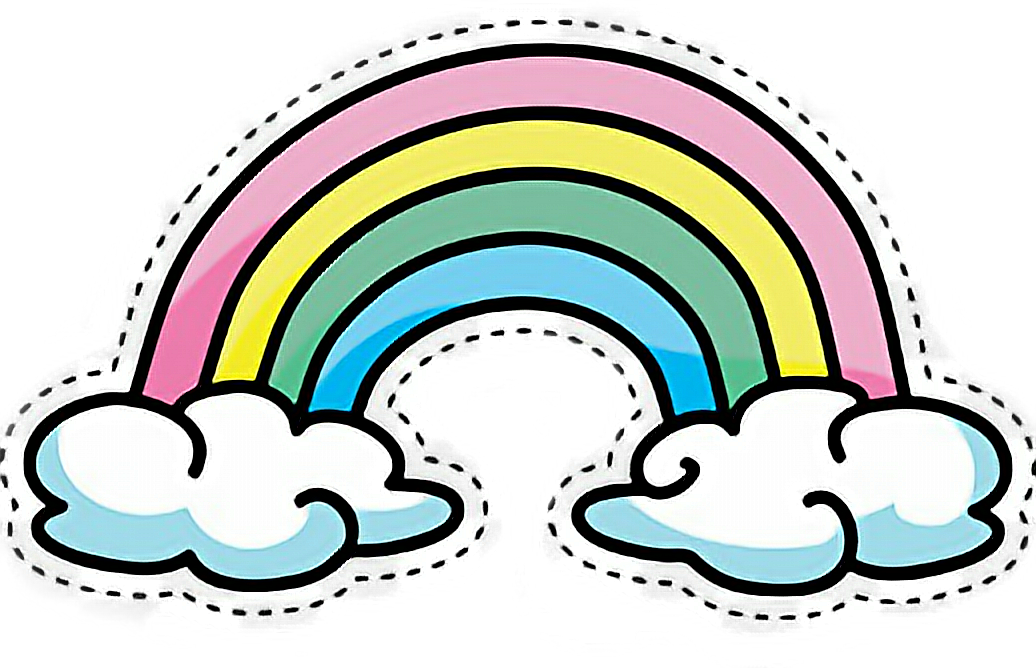 arcoiris unicornio - Sticker by kfleites