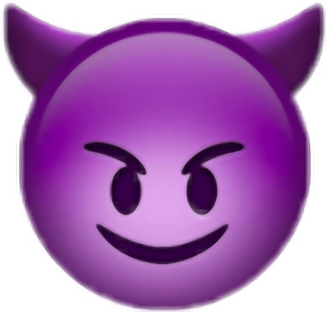 Transparent Purple Devil Emoji Png Pink Devil Emoji Heart Png | My XXX ...