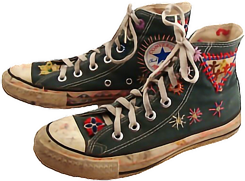 hippie converse shoes