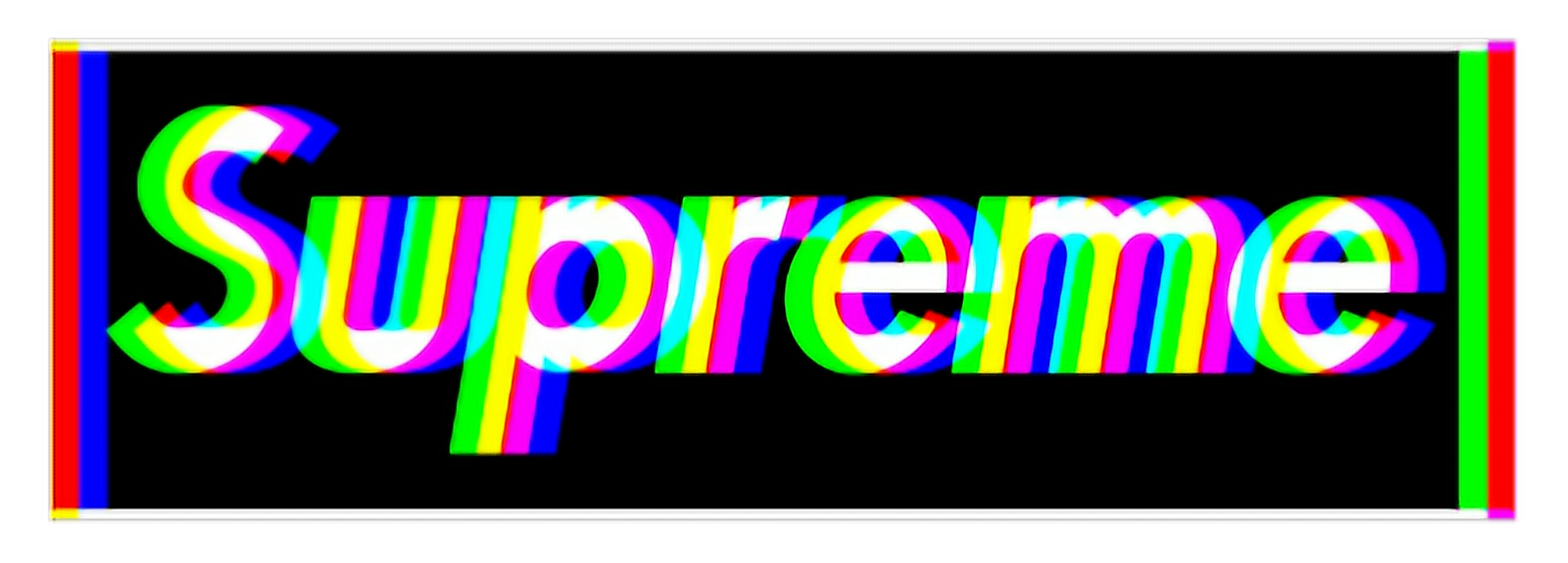 Glitched Lv Supreme Wallpaper | Walden Wong