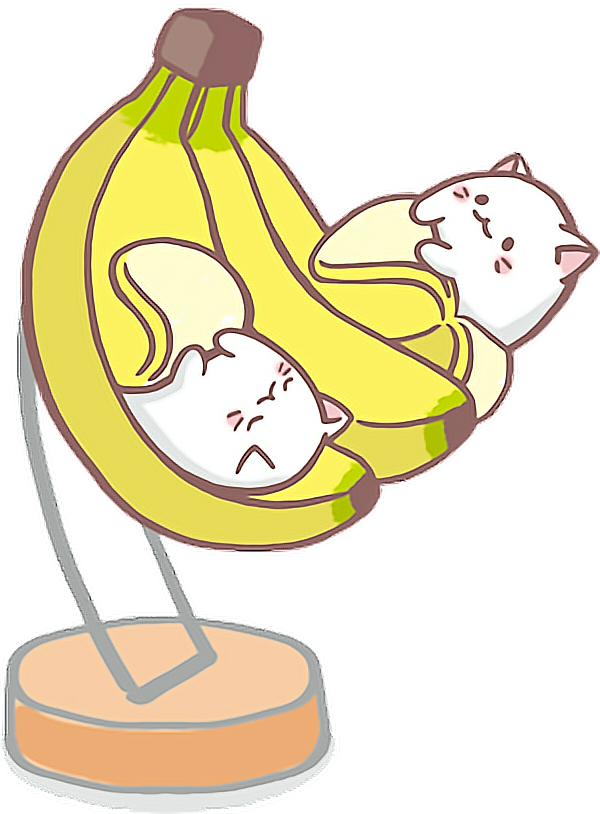 Kawaii Cute Adorable Cat Banana