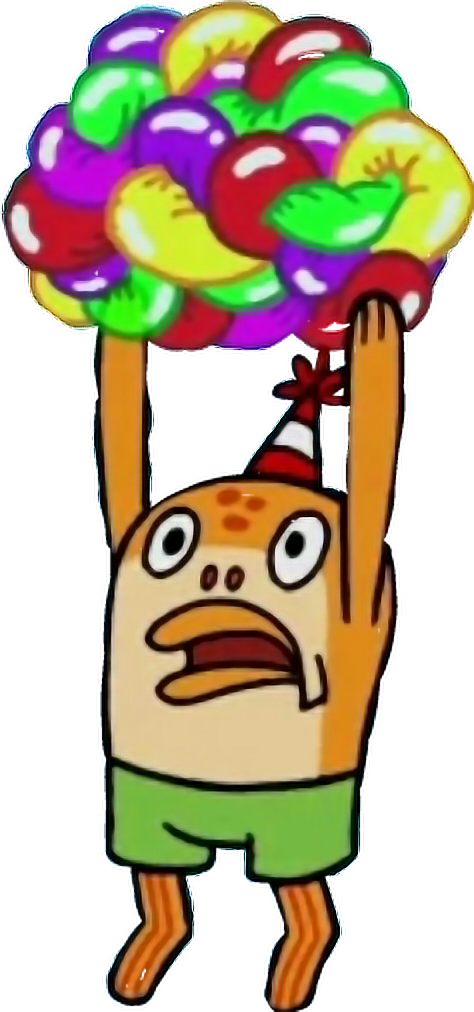 Balloon Spongebob Sticker By Squidwarddabs4you 