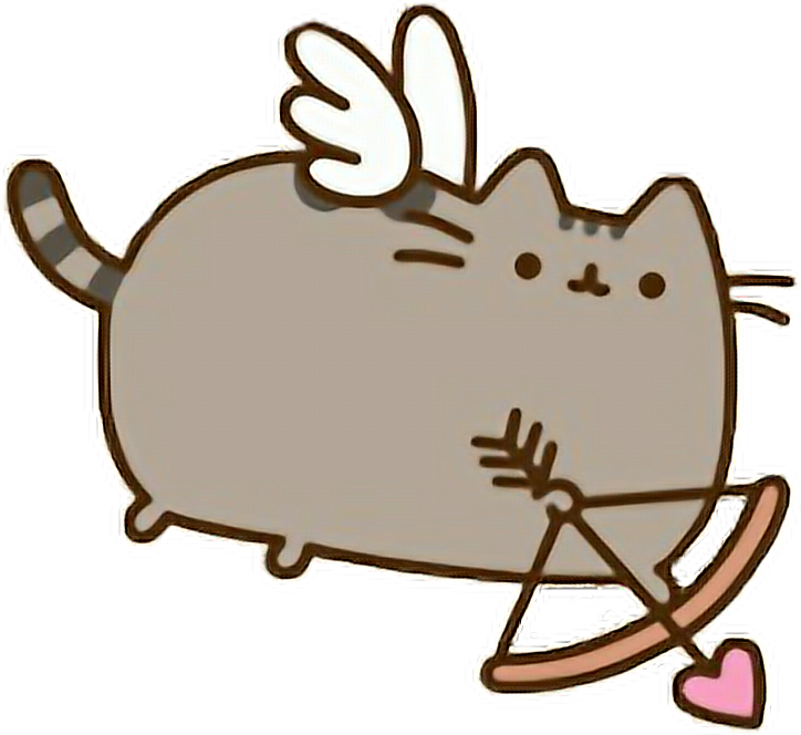 This visual is about pusheen angel cupid cat freetoedit #pusheen #angel #cu...