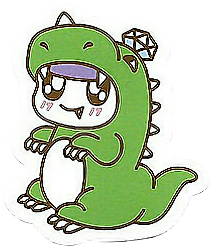 ボンボンイ ディノ Dino Sticker By Carat ハニペン