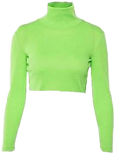 niche top shirt neon green sticker by @childishparadox