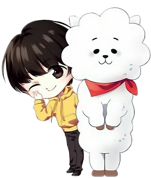 bt21 rj bts jin kimjuliehyung sticker by @kimjuliehyung.