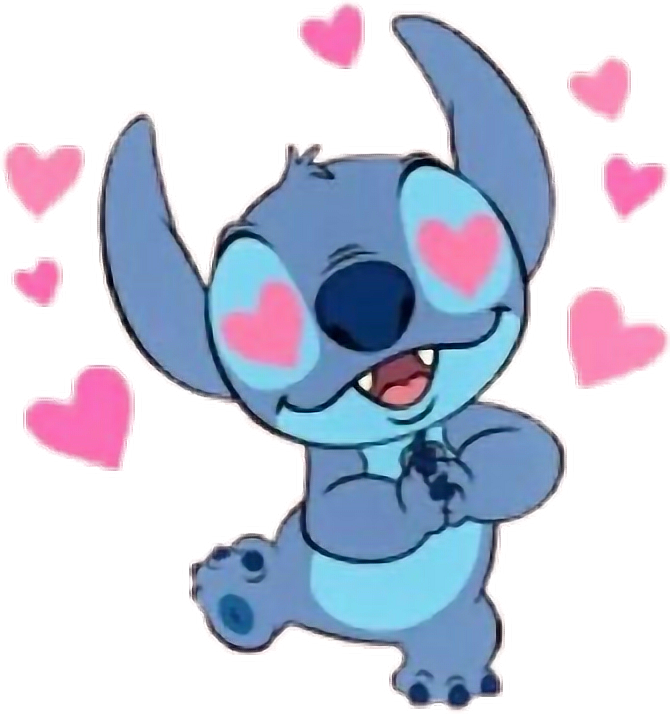 Stich Lilo Stich Lilo And Stitch Kawaii Cute Heart Transparent Png ...